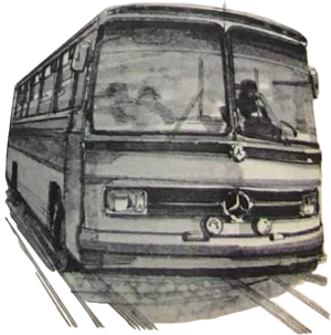 Mercedes O302S - Otomarsan reklamından alınmış bir çizim