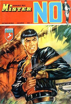 Mister No, Karmaşık bir anti kahraman - Kavgaya girmekten çekinmez, çok da dayak yer. Bir macerasında bir rahibeden dayak yemişliği vardır.