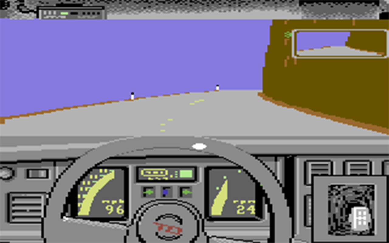 Test Drive Oyunundan Bir Ekran - Uçurumun kenarından kıvrılan yol ve masmavi gökyüzü bana hep Zonguldak-Ereğli yolunu hatırlatır