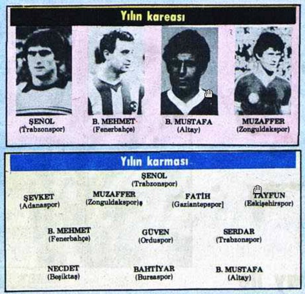 Yılın Kadrosunda bir Zonguldaklı - Zonguldakspor'un ligi 3. sırada bitirdiği 1979-1980 sezonunda Muzaffer de müthiş bir sezon çıkartmıştı
